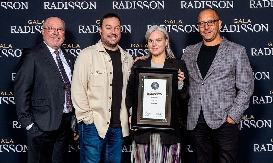 Brian Massie, v.-p. ventes et marketing, Anne-Marie Lord, v.-p. opérations et RH, Jean-François Picard, v.-p. administration et légal et Michel Arsenault (absent sur la photo), v.-p. développement des affaires.
