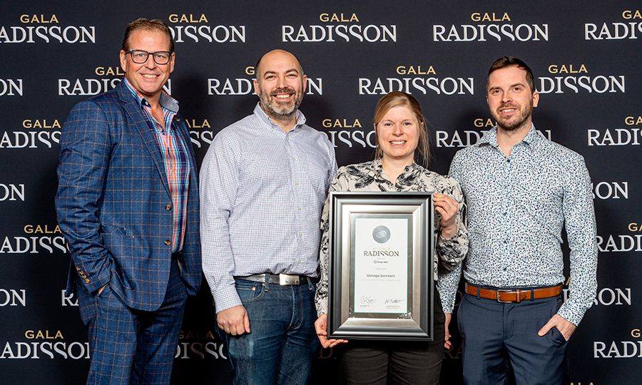 Nicolas Héon, propriétaire, Marie-Michèle Poirier, copropriétaire et Maxime Laforme, directeur ventes et marketing.