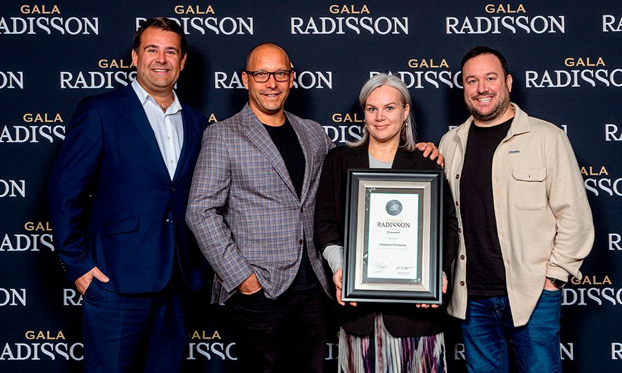 Jean-François Picard, v.-p. administration et légal, Anne-Marie Lord, v.-p. opérations et RH, Brian Massie v.-p. ventes et marketing et Michel Arsenault (absent sur la photo), v.-p. développement des affaires.