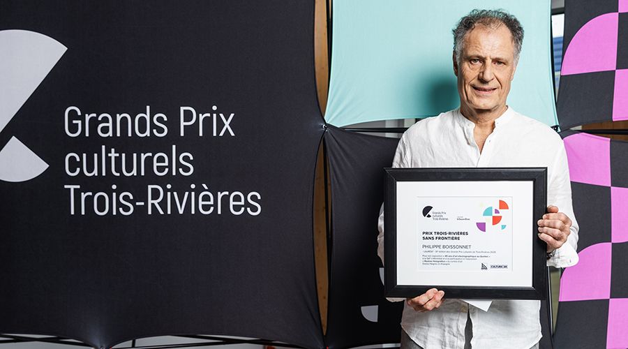 Philippe Boissonnet pour l’exposition 45 ans d’art électrographique au Québec