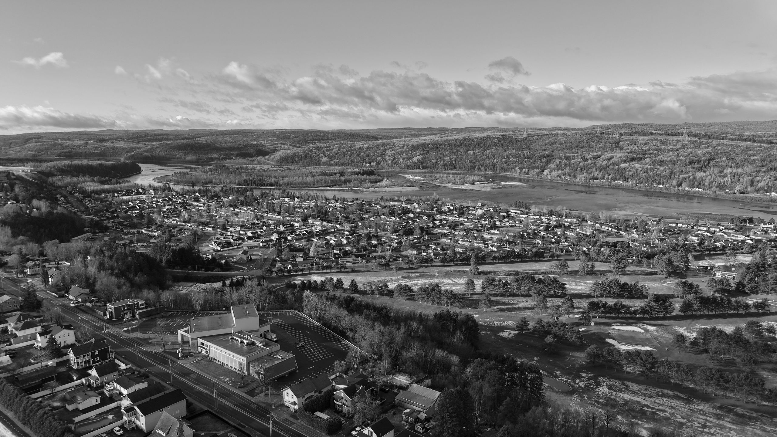 Photo Ville de La Tuque vue aérienne