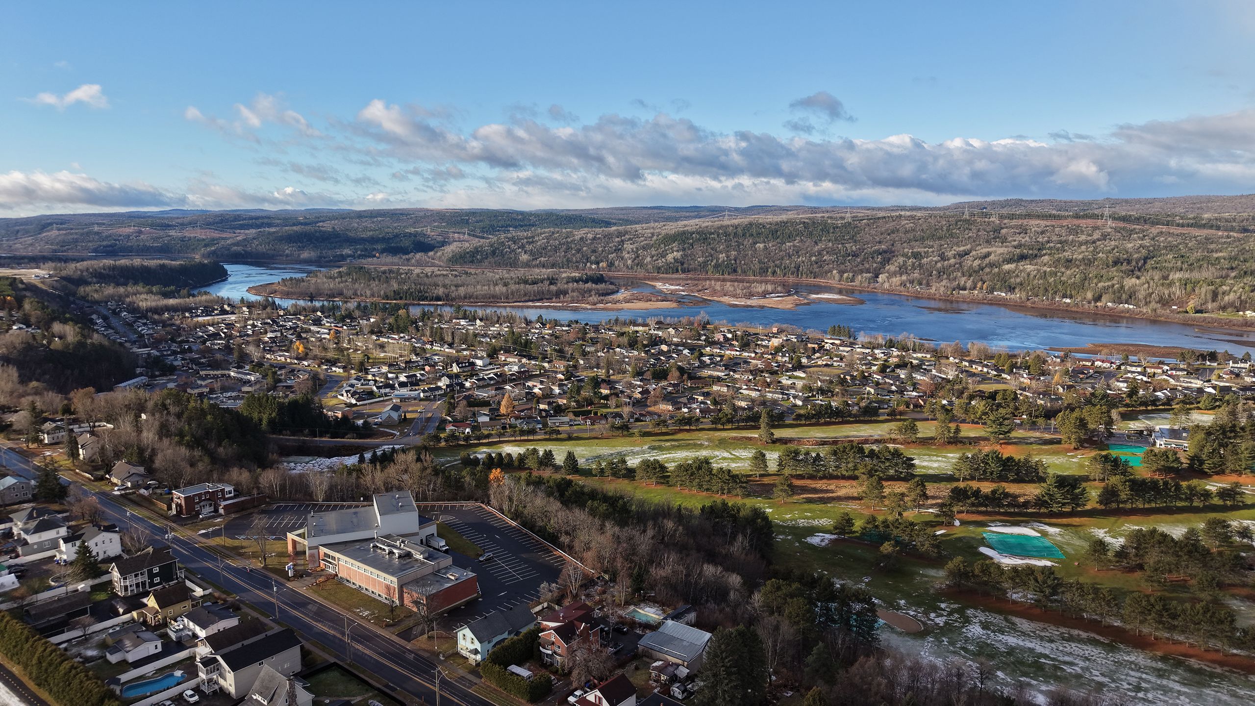 Photo Ville de La Tuque vue aérienne