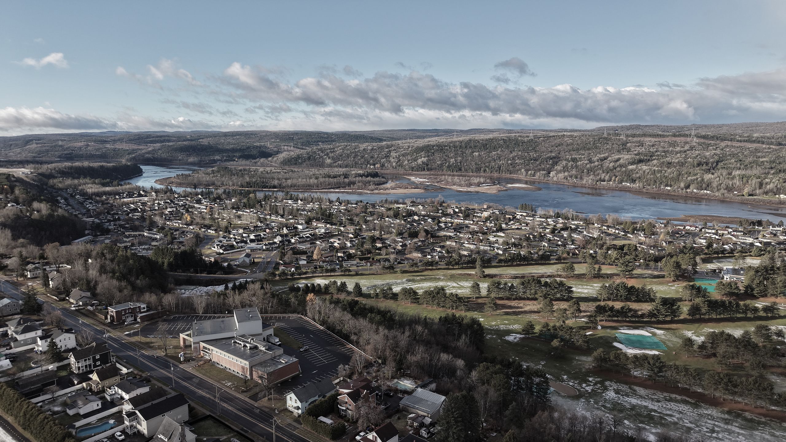 Photo Ville de La Tuque vue aérienne