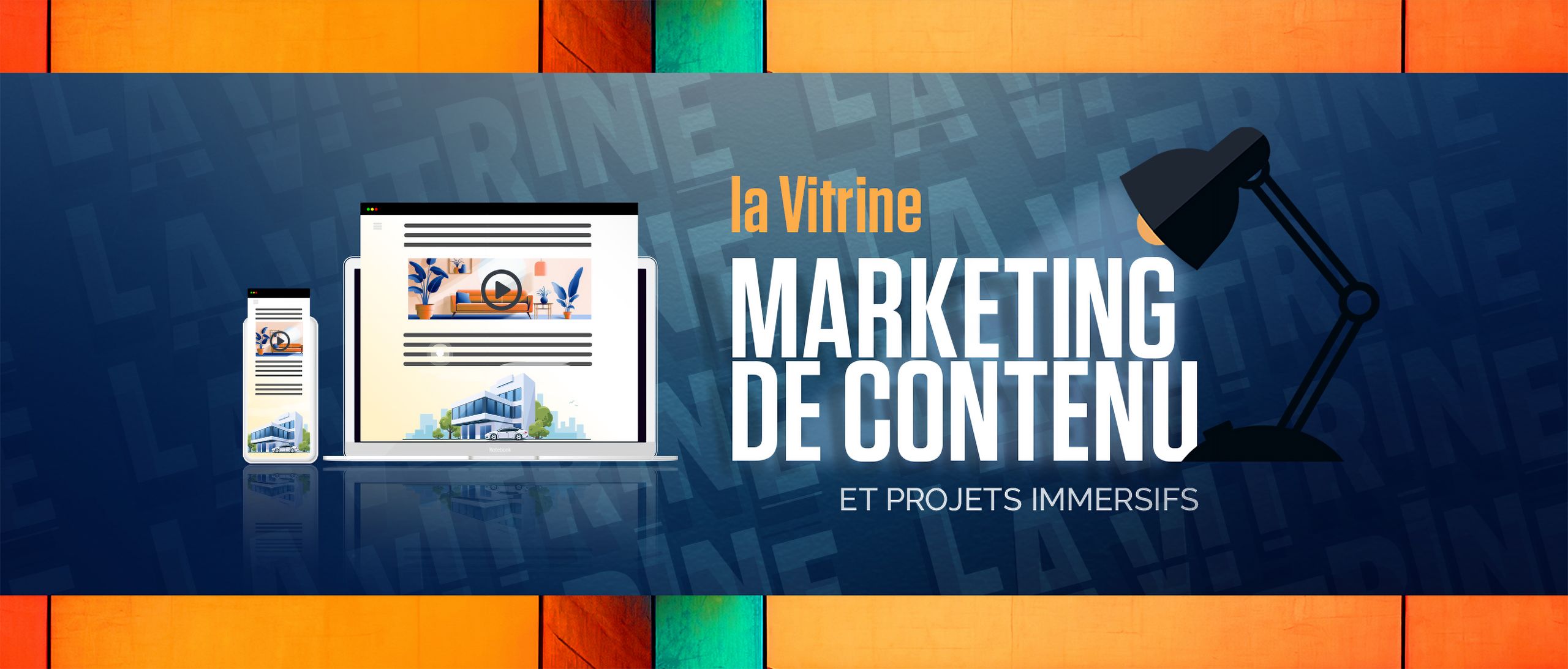 Image page d'accueil La Vitrine - Marketing de contenu et projets immersifs