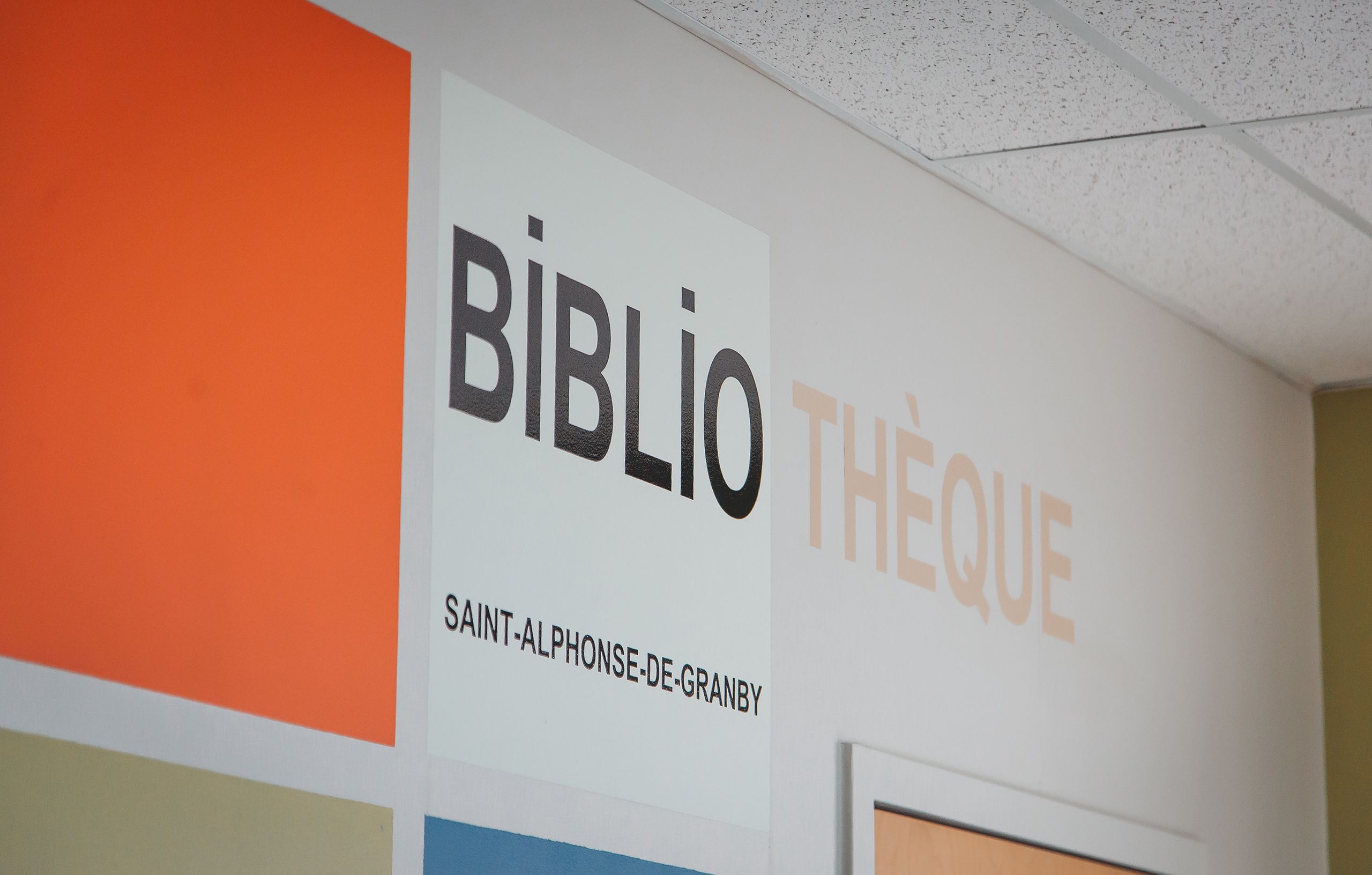 Inscription Bibliothèque Saint-Alphonse-de-Granby