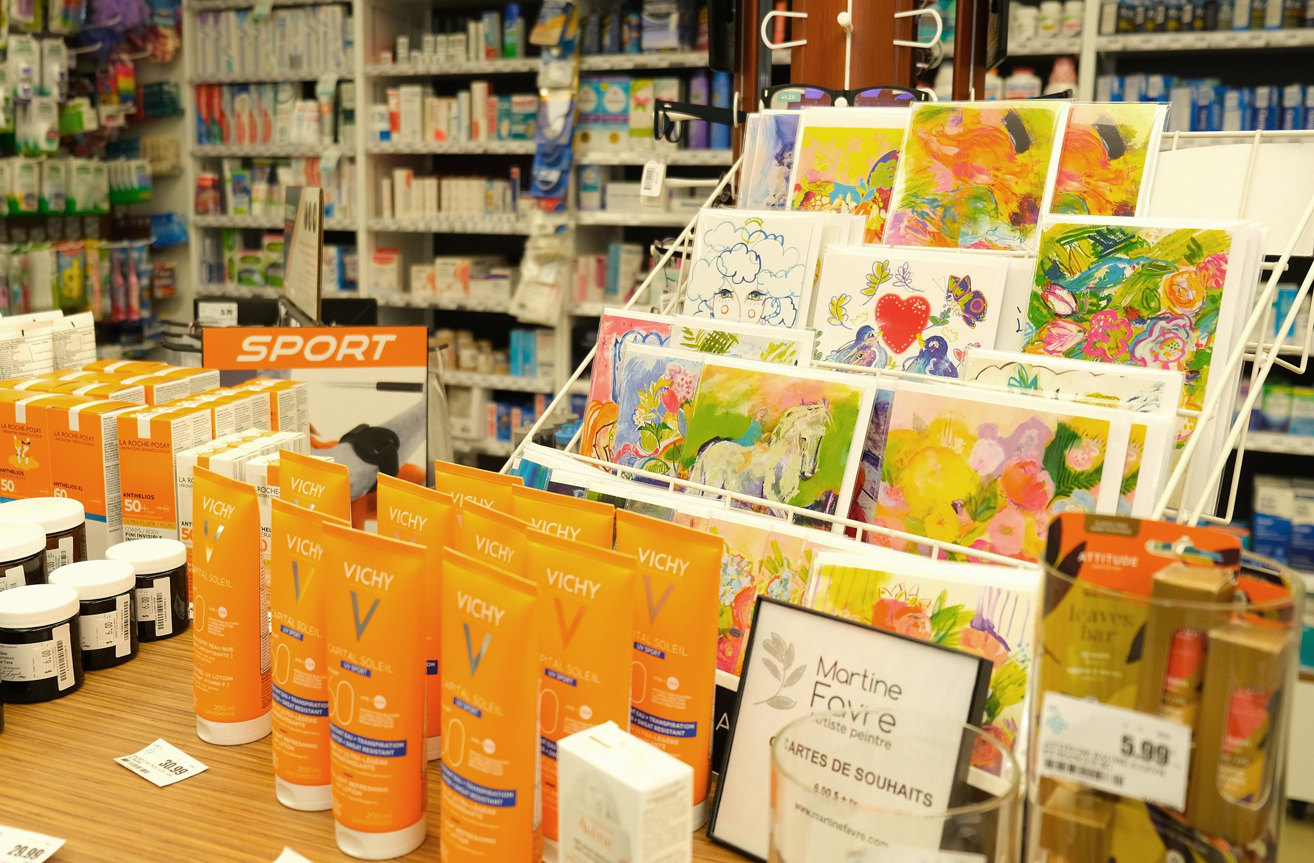 Produits disponibles à la phamacie