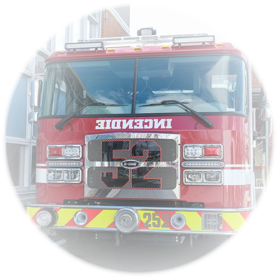 Photo du nouveau camion de pompier