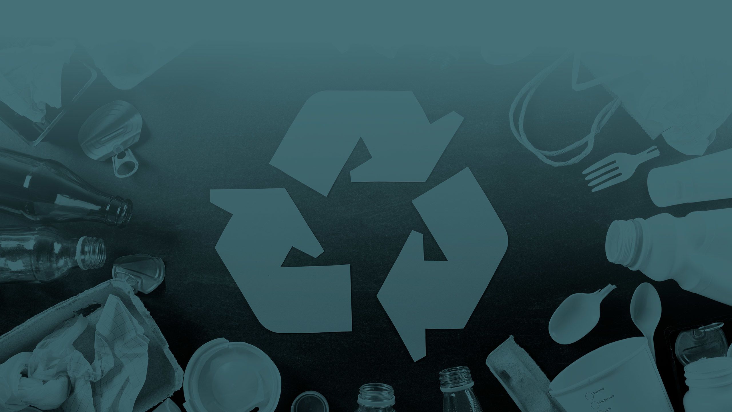 Photo contenant des contenants recyclables.